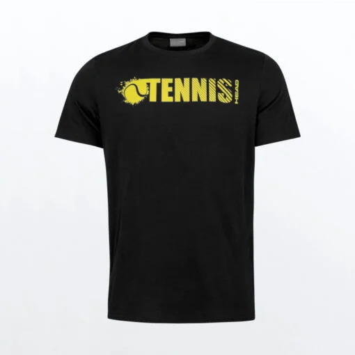 Koszulka tenisowa męska Head Font T-shirt - czarna