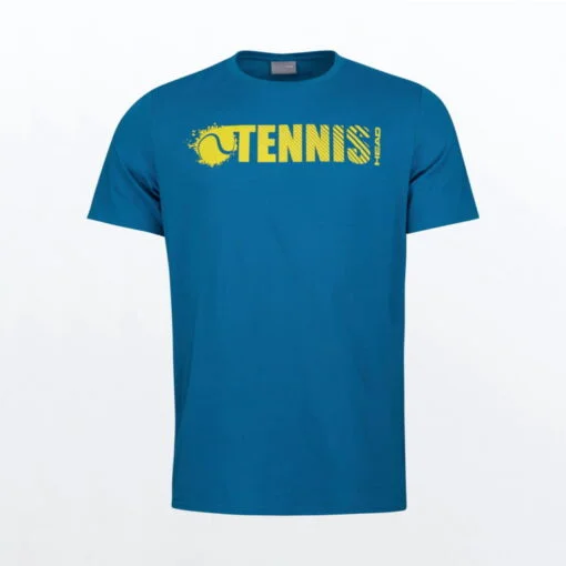 Koszulka tenisowa męska Head Font T-shirt - niebieska
