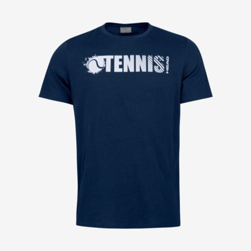 Koszulka tenisowa dla dziecka Head Font T-shirt - granatowa