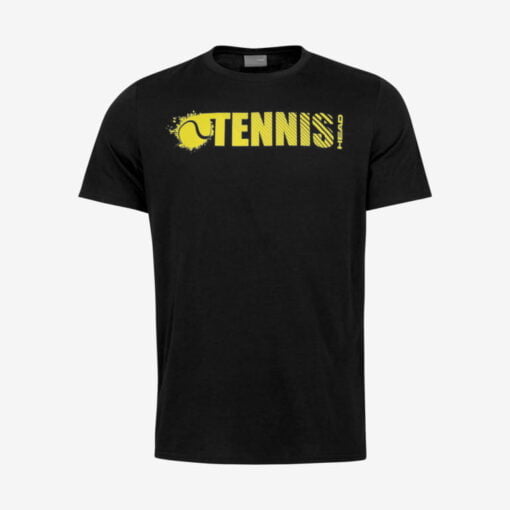 Koszulka tenisowa dla dziecka Head Font T-shirt - czarna