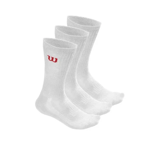 Skarpety Wilson Crew Sock 3 pary - białe